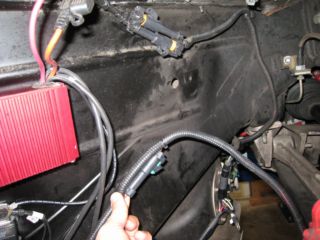 Right now those two connectors come from the boost-a-pump and plug into a set of connectors that then run down to the factory fuel ...